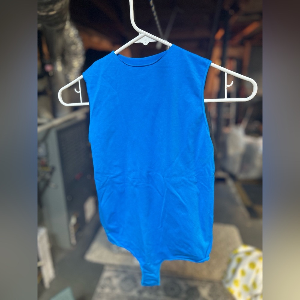 SKIMS Blue Bodysuit Top